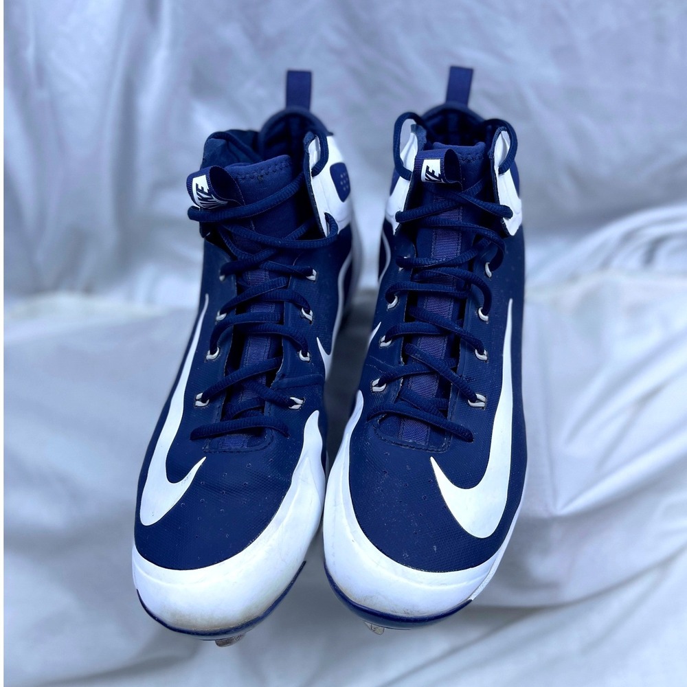 Nike Air Huarache 2KFilth Elite Mid Baseball Cleats Navy Blue Size 11 Athletic